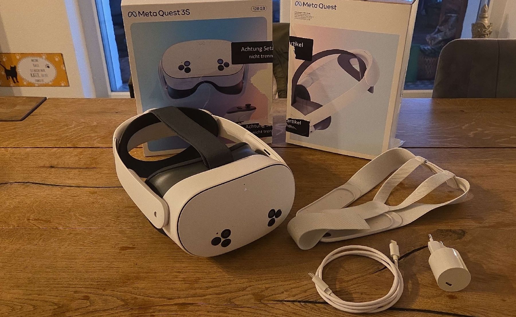 Meta VR Brille: Meta Quest 3S VR Brille mit Zubehör  – Neu (gemäss Beschreibung) aus Rothrist von Benj1990