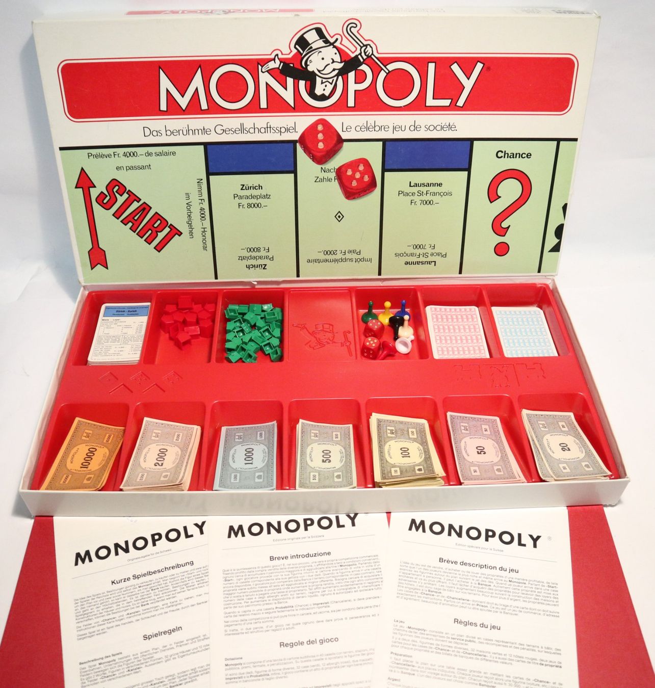 Parker Spiele: Parker Monopoly Schweizer-Version CH Komplett – Gebraucht aus Eschenbach SG von Astalavista