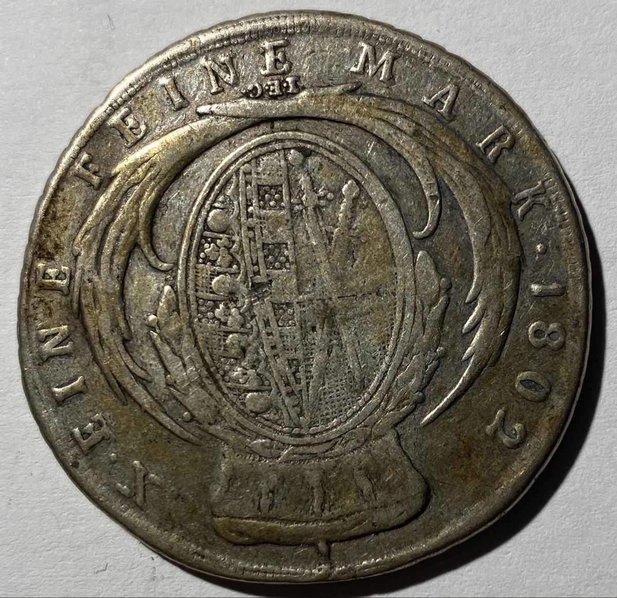 Tutti le monete: X eine feine Mark 1802 - Frid. August D. G. DVX. Sax Elector – Usato da Sarnen venduto da Paris99 1