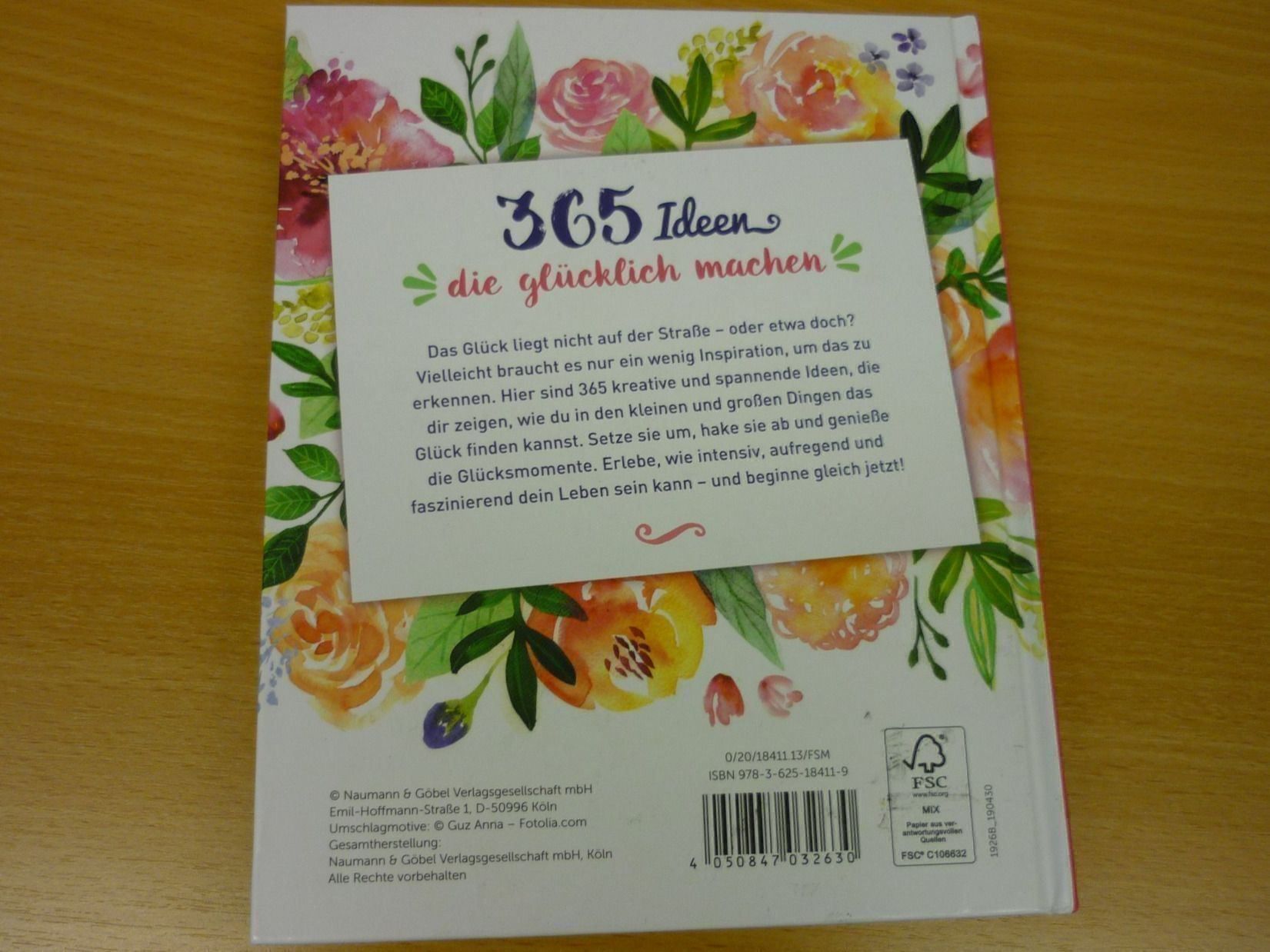 Libri: Buch "365 Ideen die glücklich machen" – Nuovo (secondo la descrizione) da Jonschwil venduto da bsn_p8dl 3
