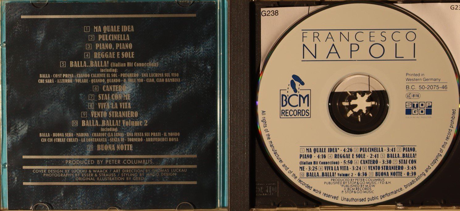 CDs: Francesco Napoli – Balla... The First Dance – Gebraucht aus Luzern von CONTENTI 1