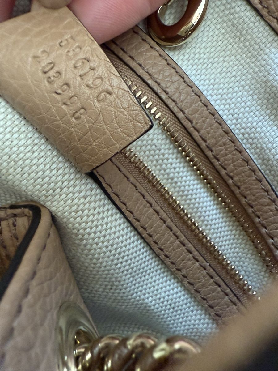 Gucci Borse da donna: Gucci Soho Tasche in beige – Usato da Selzach venduto da TiffanysSO 4