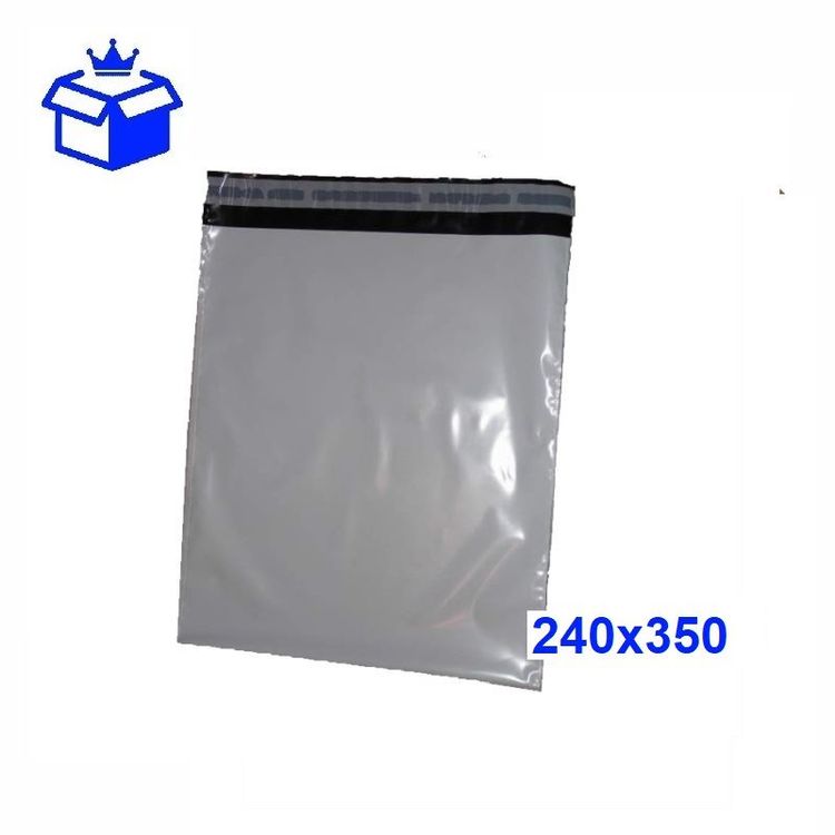 Folienversandtaschen COEX – 350 x 450 mm | weiß/schwarz