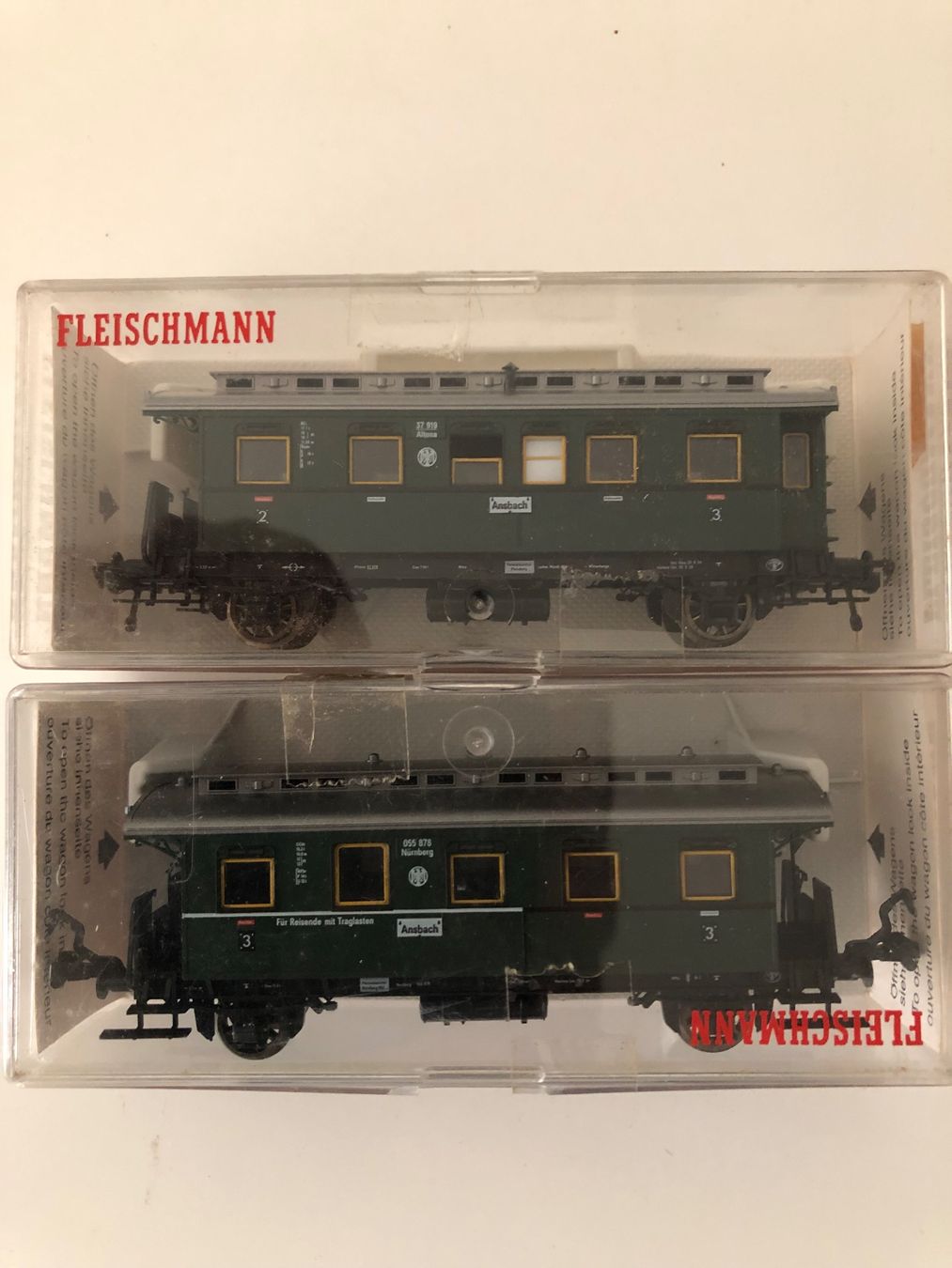 Fleischmann Modellini di ferrovie: Fleischmann 5067 und 5069 NEU – Nuovo e nell'imballaggio originale da Ostermundigen venduto da Garmin03 1