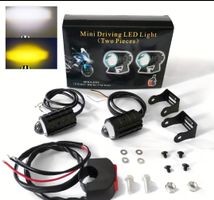 Motorrad LED Zusatzscheinwerfer 2 Stk. neu weiss