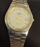 ROTARY Swiss Made Mineralglas Elegante Armbanduhr 33.7mm