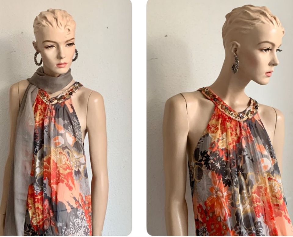 Vestiti: Luftiges Sommerkleid mit Schal – Usato da Kloten venduto da Nephty