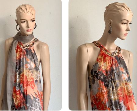 Luftiges Sommerkleid mit Schal