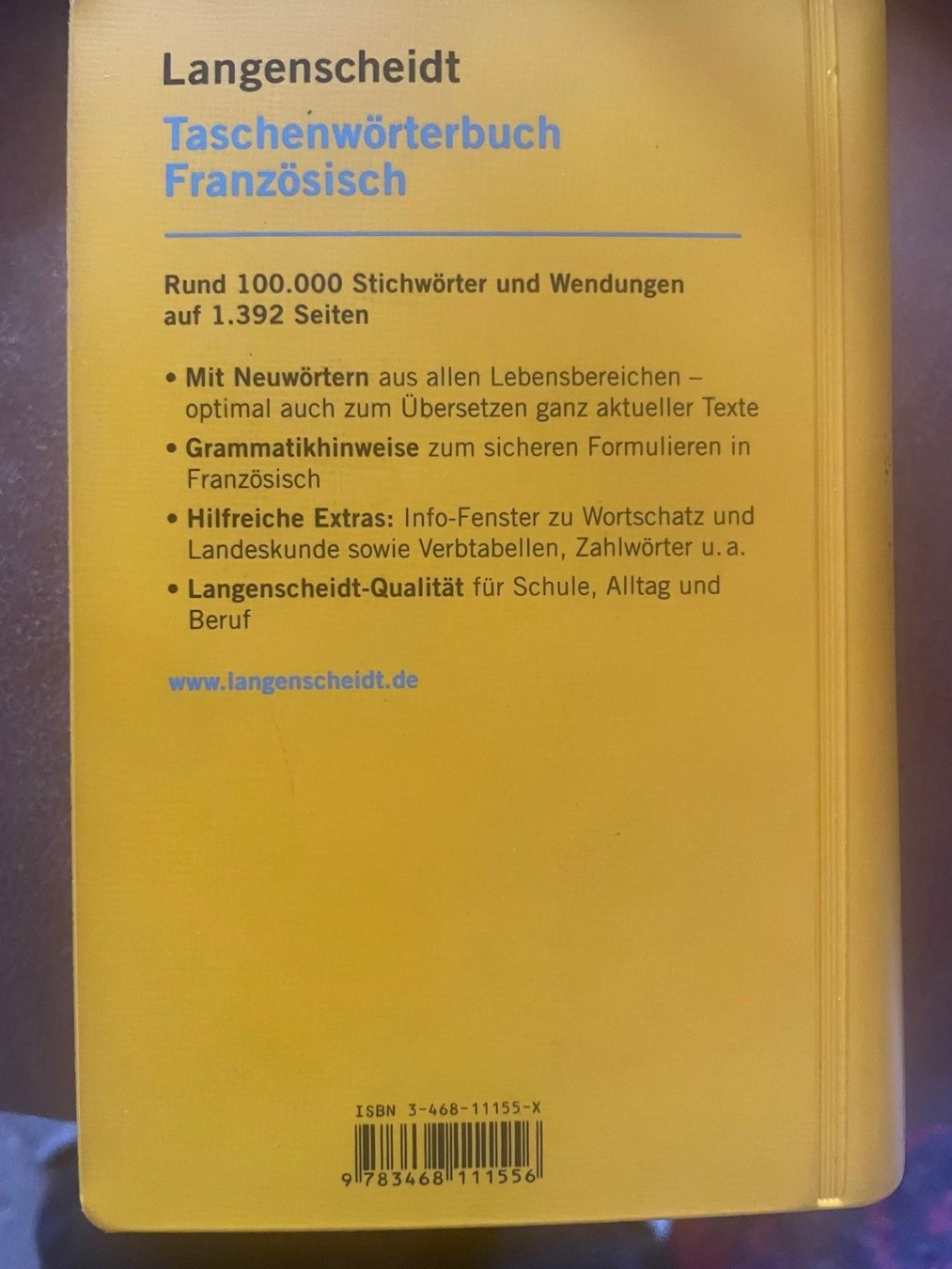 Libri: Langenscheid Französisch Deutsch – Usato da Oberiberg venduto da Cheyha 1
