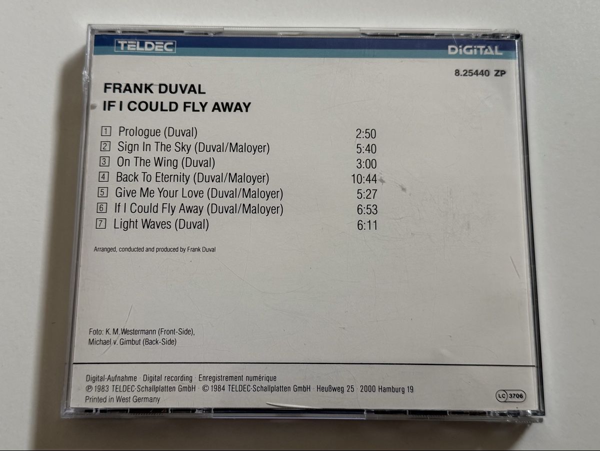 CD: Frank Duval - If I Could Fly Away - CD  1983 – Usato da Oberried Brienz venduto da Chyara 1