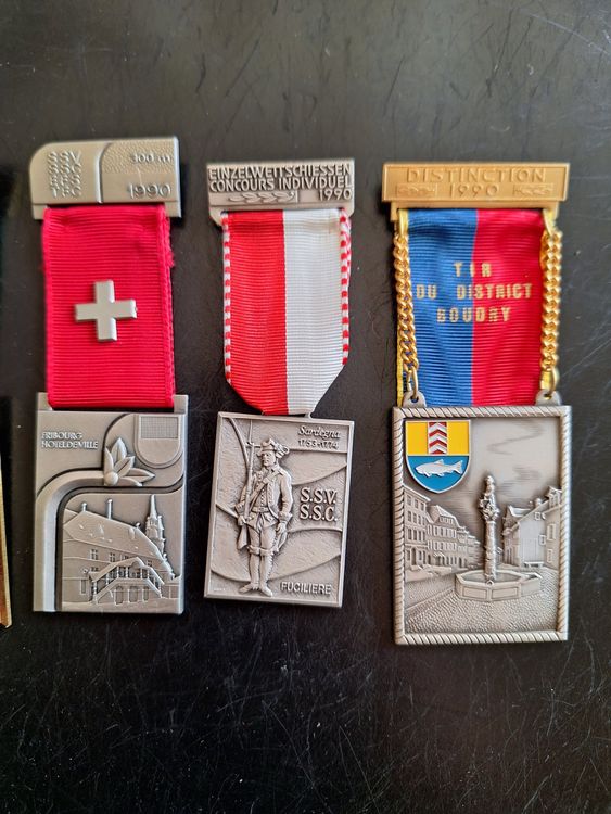 Medaillen: Medaille schiessen 1990 – Gebraucht aus Genolier von Antoine30 2