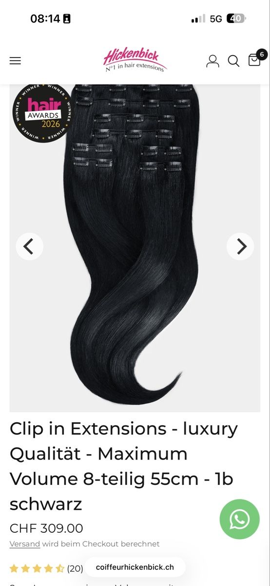 Accessori per capelli: Extensions schwarz – Usato da Rothrist venduto da tam_hk9w