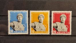 CH 1944, 50 Jahre Olymp. Komitee 259w-261w **