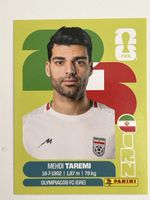 FIFA Panini Sticker Mehdi Taremi Iran WM 2026