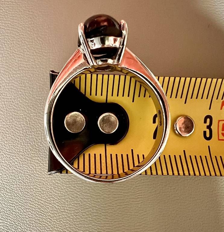 Anelli: Silberring mit schwarzem Stein (Onyx) – Usato da St. Niklausen LU venduto da Mimmi86 2