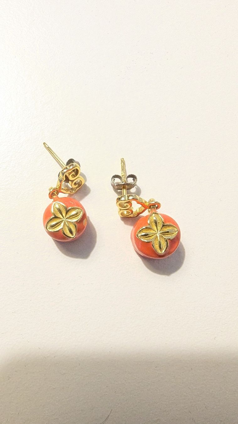 Orecchini pendenti & Orecchini a lobo: boucles d'oreille fruit kaki – Nuovo (secondo la descrizione) da Peseux venduto da Alix26 1