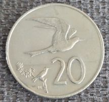 Münze Cook Islands 20 Cent Elizabeth II Jahr 1987