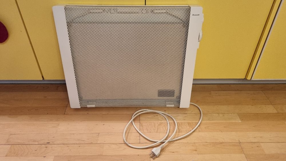 GlassAir Heizung Climative GlassAir 2000W Wandheizung Mit WiFi - Heizlüfter Für Bad & Wohnzimmer Wandventilator Mit Heizung