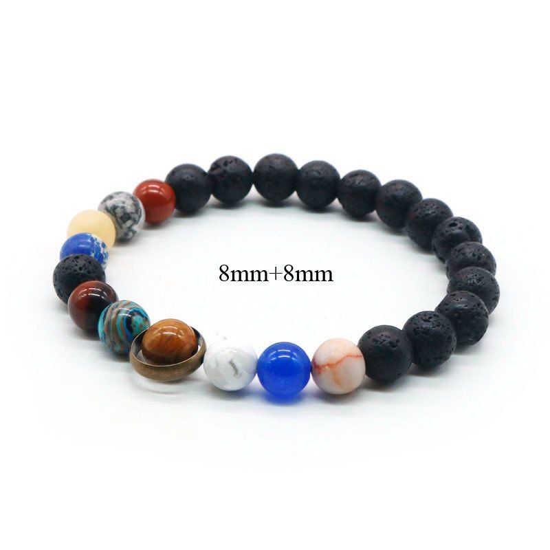 Bracciali & Braccialetti: Solar System Planeten Armband aus Stein – Nuovo e nell'imballaggio originale da Uerkheim venduto da Kaufoption 1