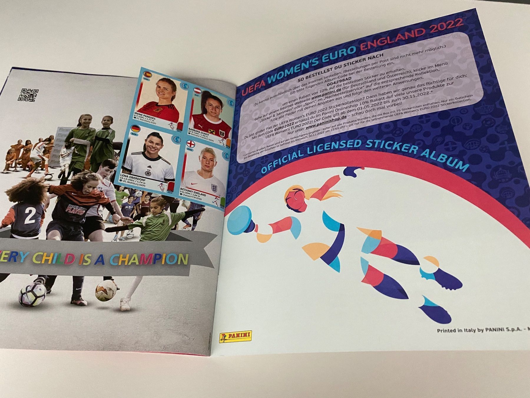 Panini Album: Panini Leeralbum EM 2022. Version DE/AUT – Usato da Hergiswil LU venduto da FcMalkov 4