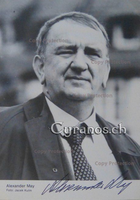 Autogramme: Alexander May (1927-2008) Schauspieler - Autogramm – Gebraucht aus Dietikon von cyranos1