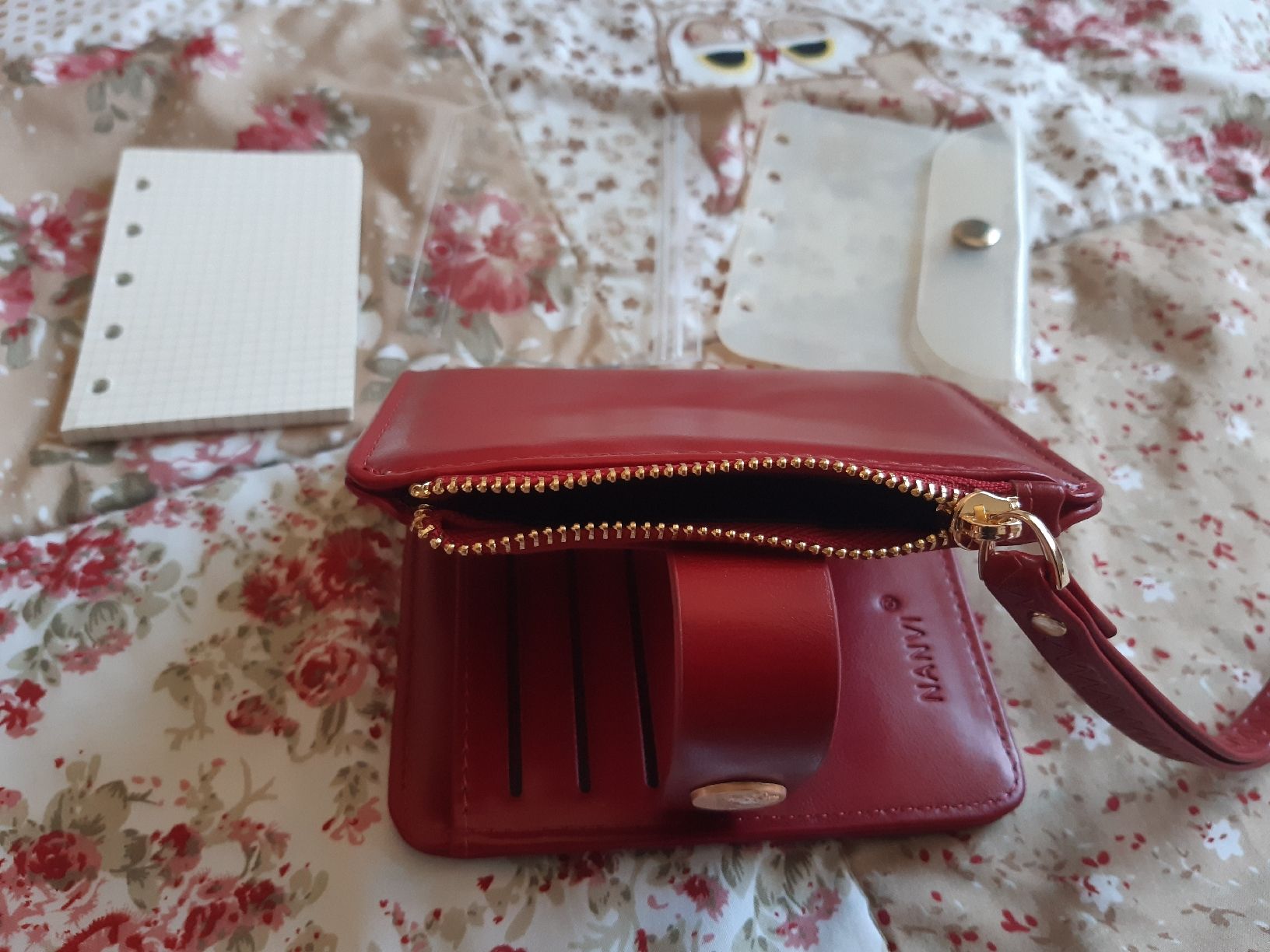 Brieftaschen: Mini 5-Ring Planner Rot – Neu (gemäss Beschreibung) aus Winterthur von Je. 3