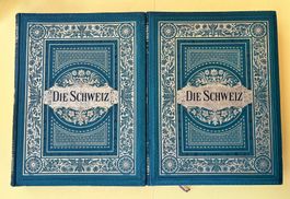 Gsell-Fels Die Schweiz 2 Bände 1877.