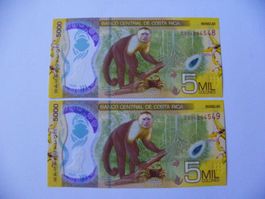 Costa Rica 5000 Colones 2019, P-282, Polymer, Unc