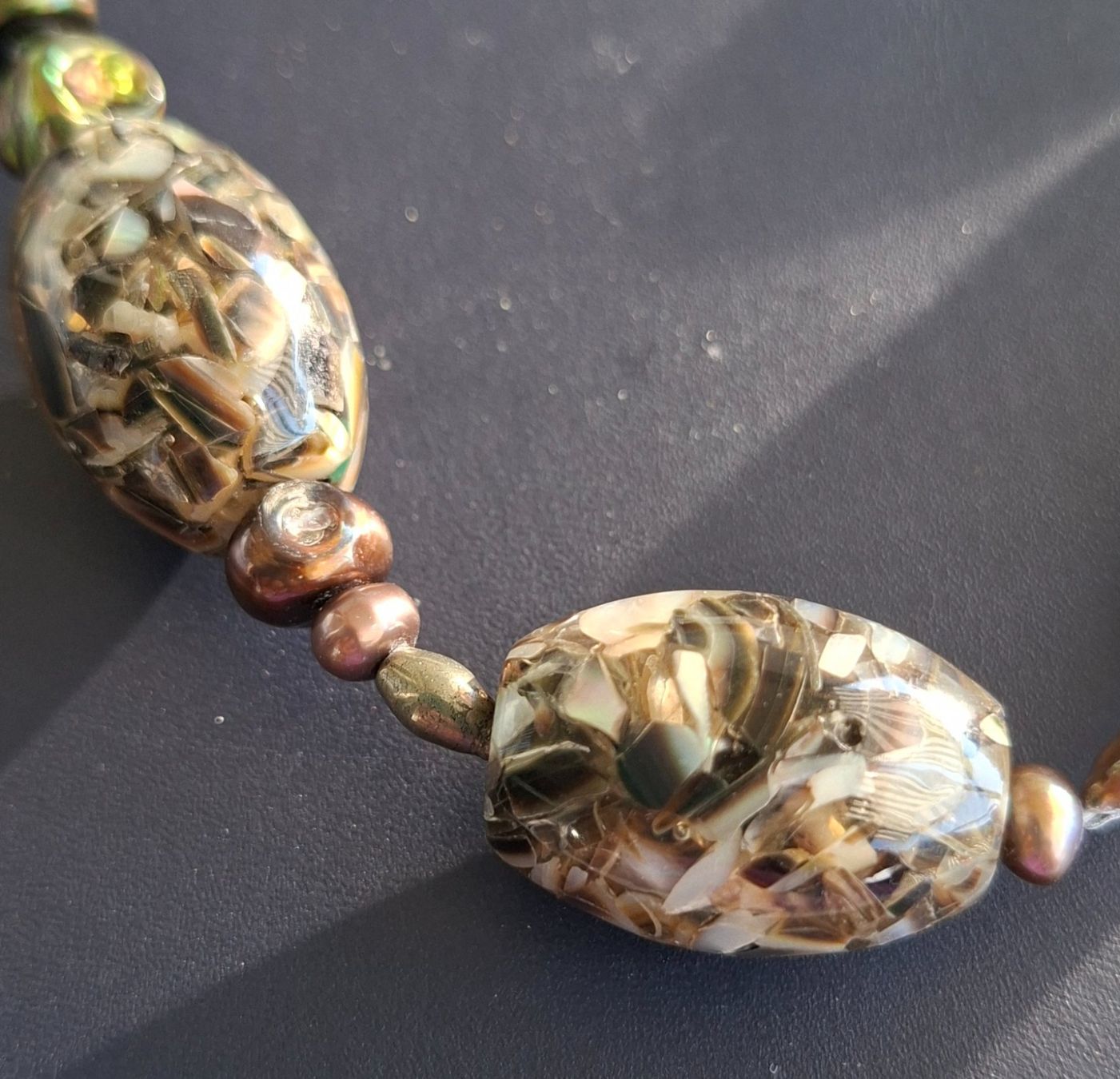 Catenine: Collier 925 et nacre – Usato da Biel/Bienne venduto da raf_2yqq 1