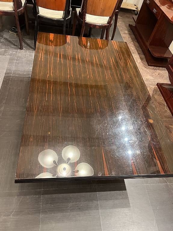 Tavoli: Table basse art déco ébène de Macassar  – Usato da Mollens VD venduto da espritartdeco 5