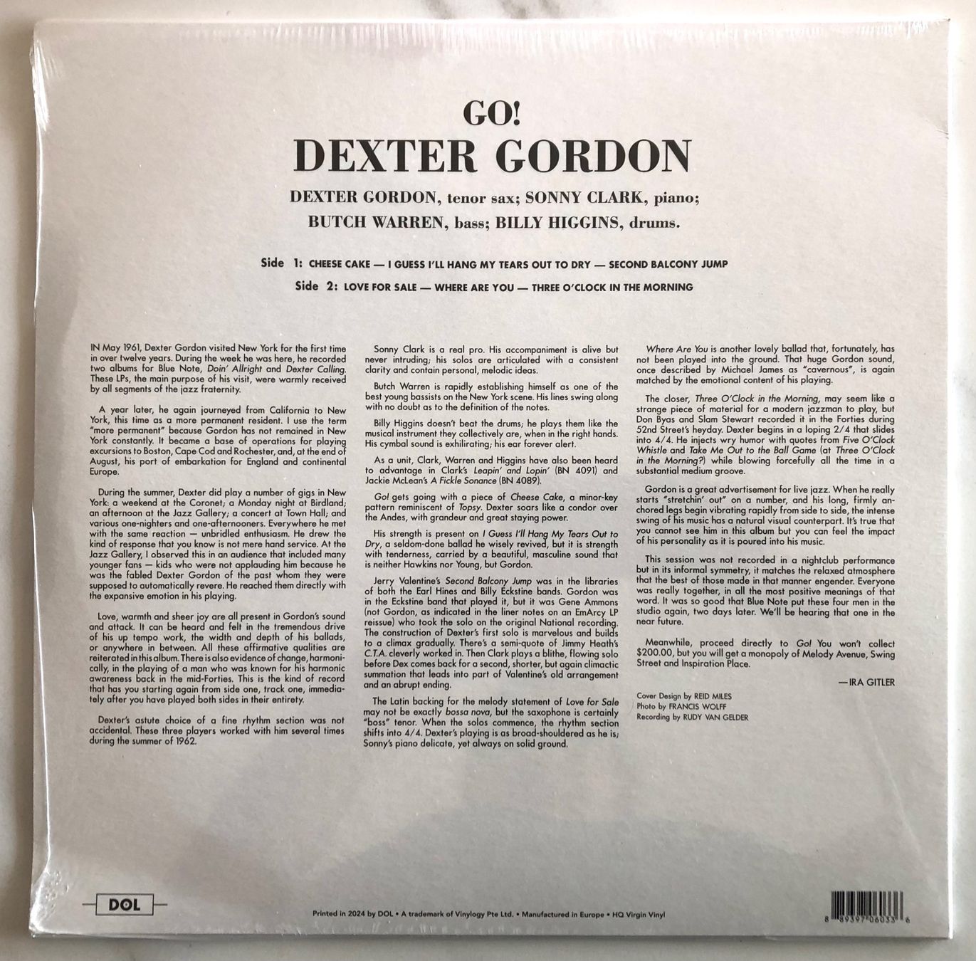 Vinyles: DEXTER GORDON - GO! – Neuf avec emballage d'origine à Poliez-Pittet par Newtown-Records 1