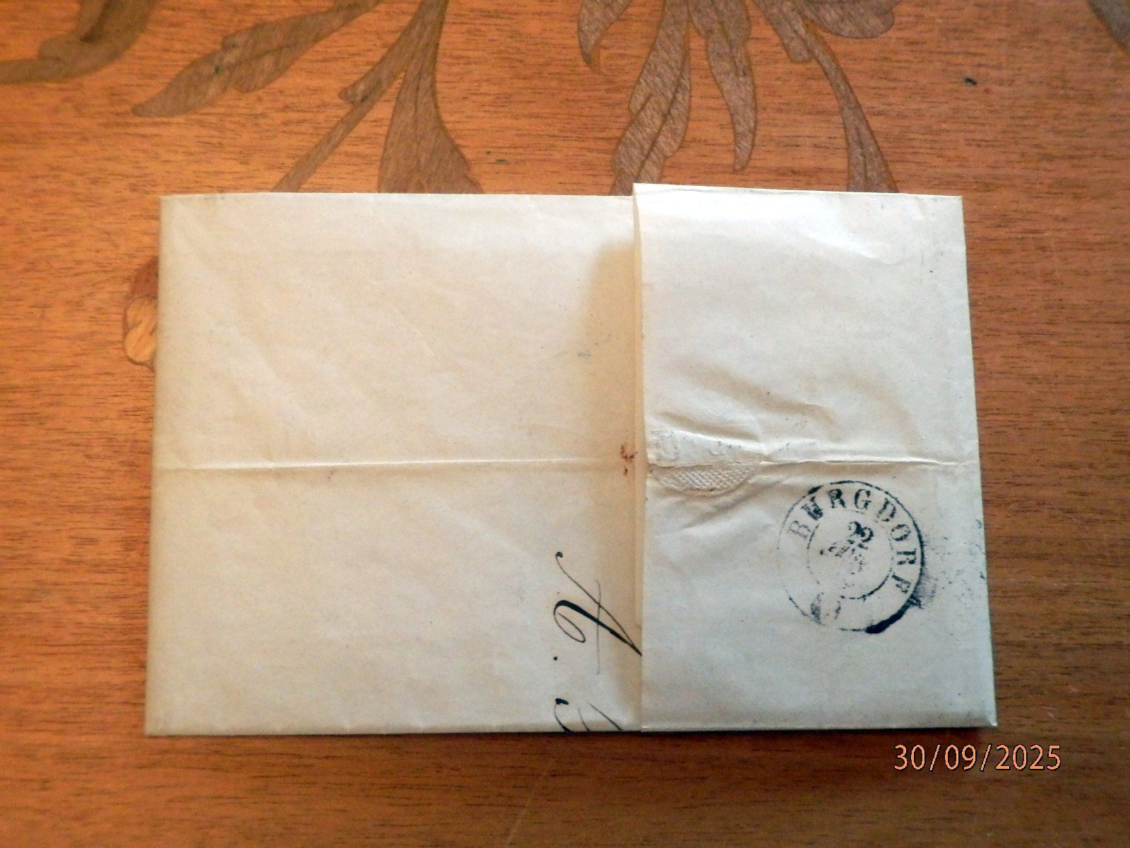 Alle Briefmarken: Strubel Brief, ZNr.24F, Bogenrand rechts, Kat. CHF 825.00 – Gebraucht aus Ueberstorf von dinbau 3