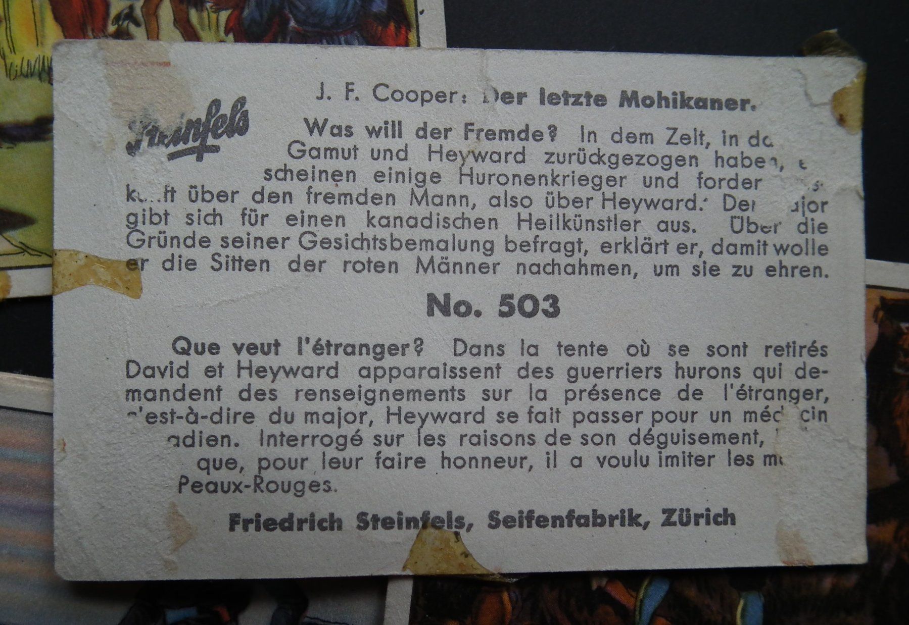 Carte collezionabili: Alte Sammelbildli  Diverse  Steinfels, Wagner  Diverse – Usato da Kriens venduto da WULLU99 3