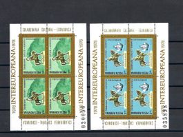 Block Nr. 151 + 152 postfrisch aus Rumänien