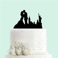 NEUER Torten Topper Hochzeitstorte Paar und USA - 2021032