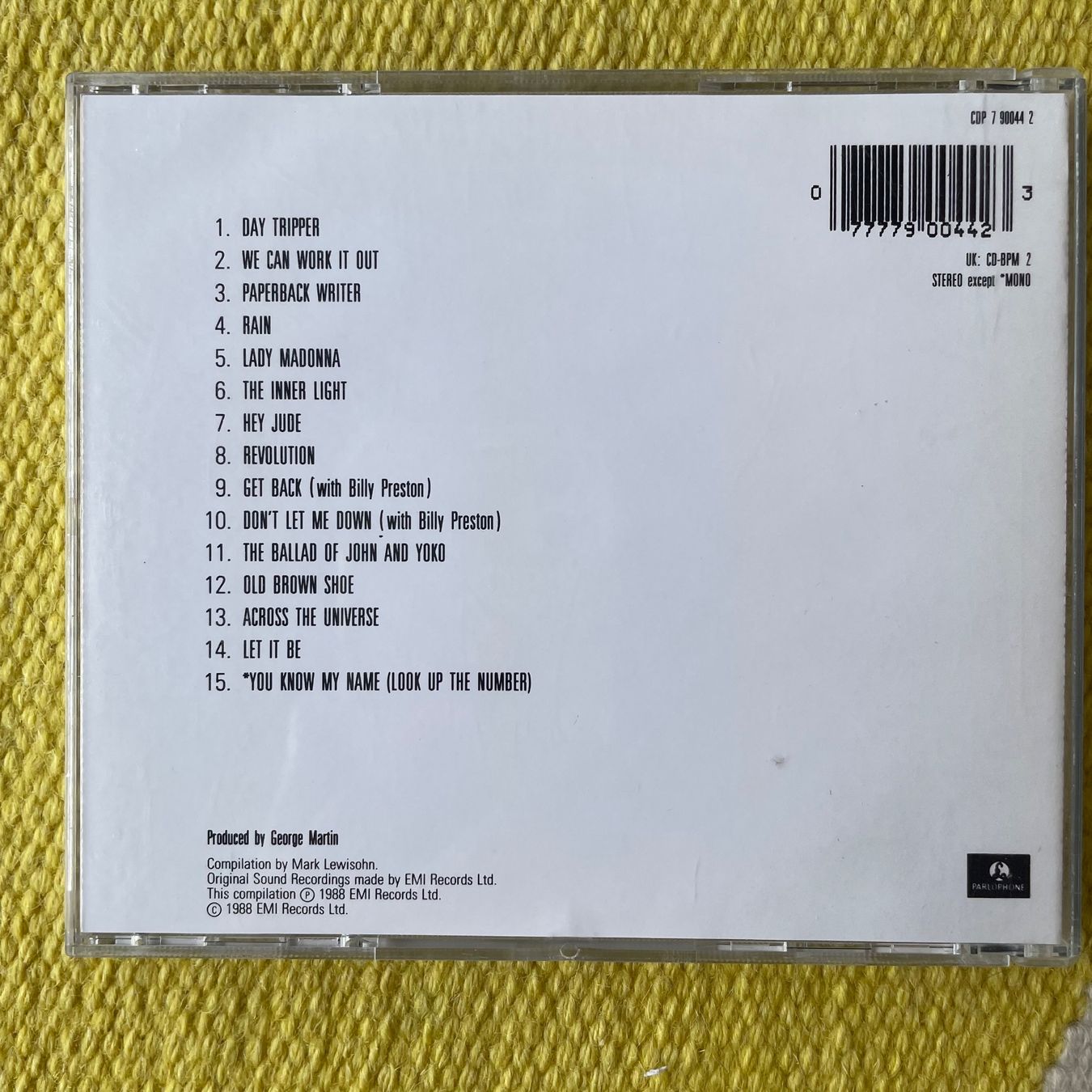 CD: BEATLES-PAST MASTERS • VOLUME TWO – Usato da Rorschacherberg venduto da CD-Roli 1
