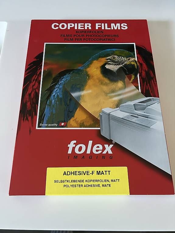 Transparents: Kopierfolien A4, neu, matt – Neuf avec emballage d'origine à Gisikon par luz_l95s