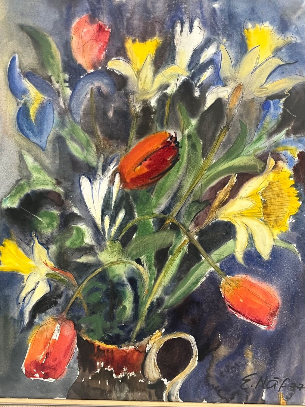 Dipinti: E. Näf 1977 – Usato da Basel venduto da PAUL_ART