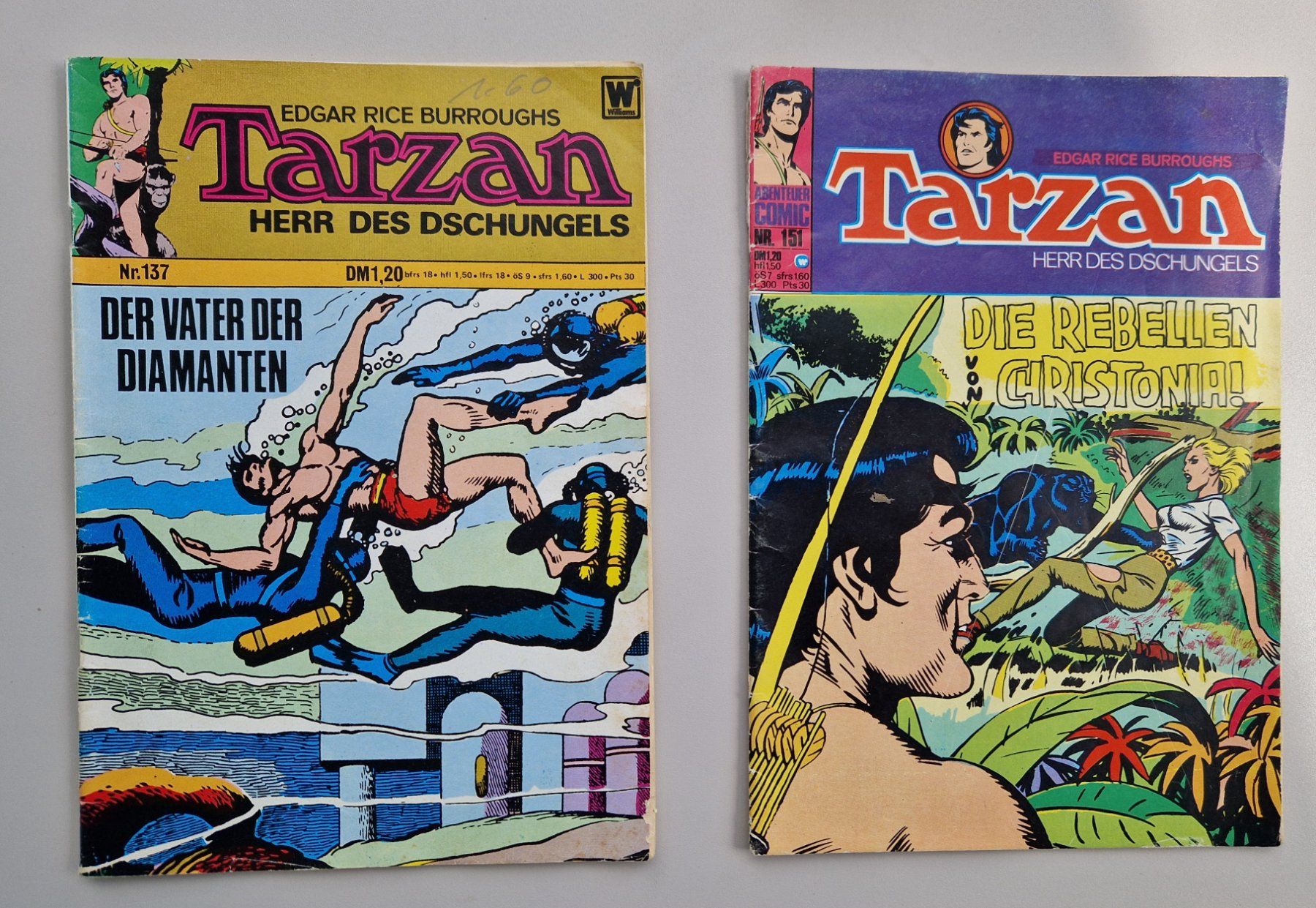 Fumetti: Tarzan Comic Nr. 137 und 151 – Usato da Aarau venduto da Vintage1969