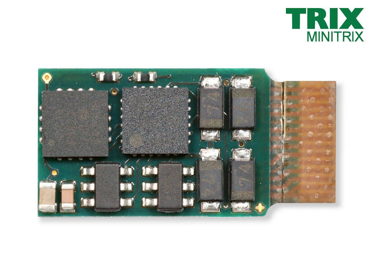Trix Modelleisenbahnen: Minitrix 66857 Lokdecoder 1000 mA für MTC14-Schnittstelle – Neu und originalverpackt aus Derendingen von Benfis