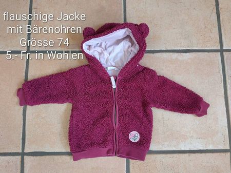 Flauschige Jacke Grösse 74