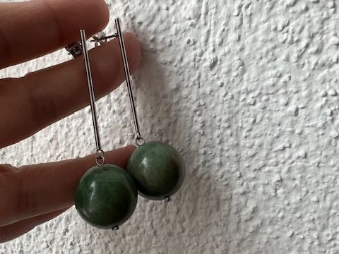 Ohrringe & -stecker: Grosse Jade Ohrringe - elegant/stylisch – Gebraucht aus Neerach von romiping