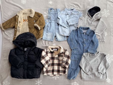 Schönes Buben-Kleider-Set für Herbst & Winter – Grösse 86/92