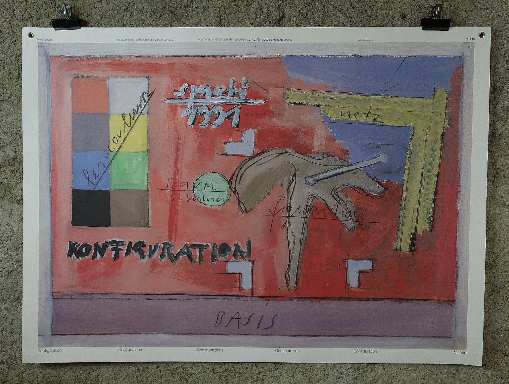 Foto & Immagini: Schulwandbild, Wandbild, Lehrbild "Konfiguration" H. Spaeti – Usato da Birrwil venduto da brandschatz_birrwil 1