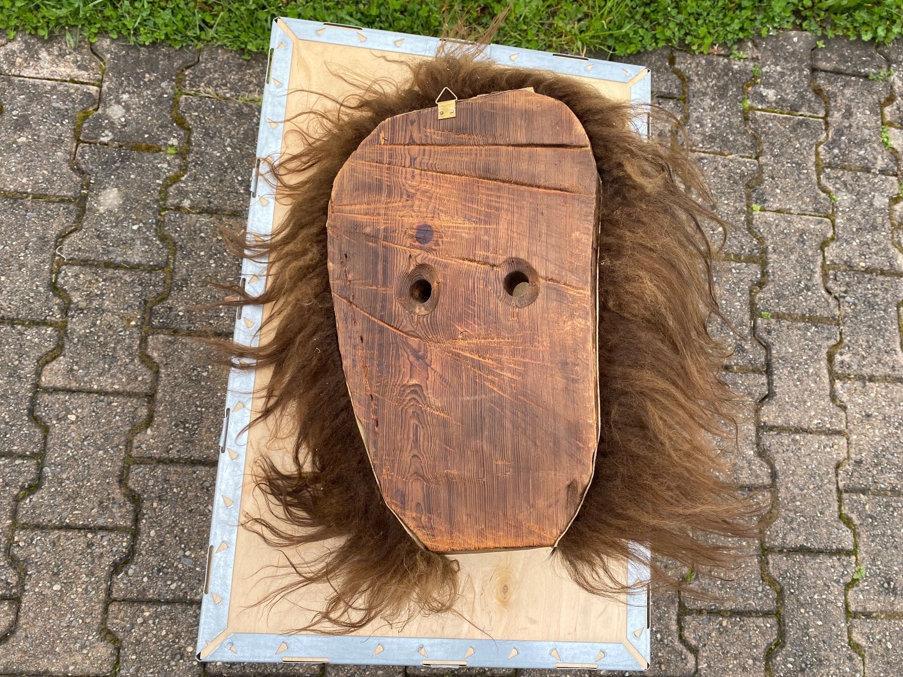 Altro in Antiquarato & Arte: sehr schöne alte grosse Walliser Holzmaske – Usato da Feldbach venduto da Olive1 8