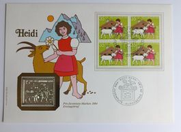 Numisbrief Heidi mit Silbermedaille ab 1 Fr. !!