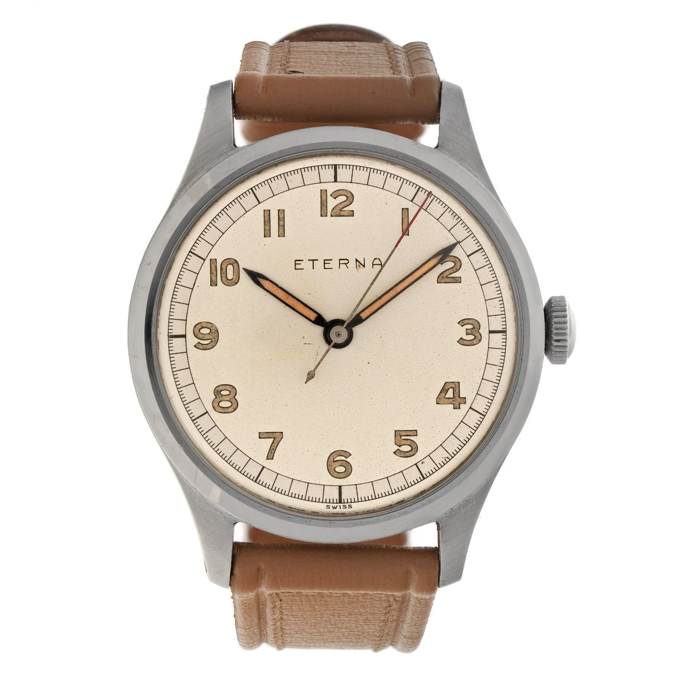Eterna Orologi: Jumbo ETERNA Ref. 106 DT, Cal. 852, Radium Dial, Box & Tag – Usato da Vésenaz venduto da Grailium 4