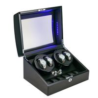 Uhrenbeweger Box für 4+6 Uhren mit LED-Beleuchtung