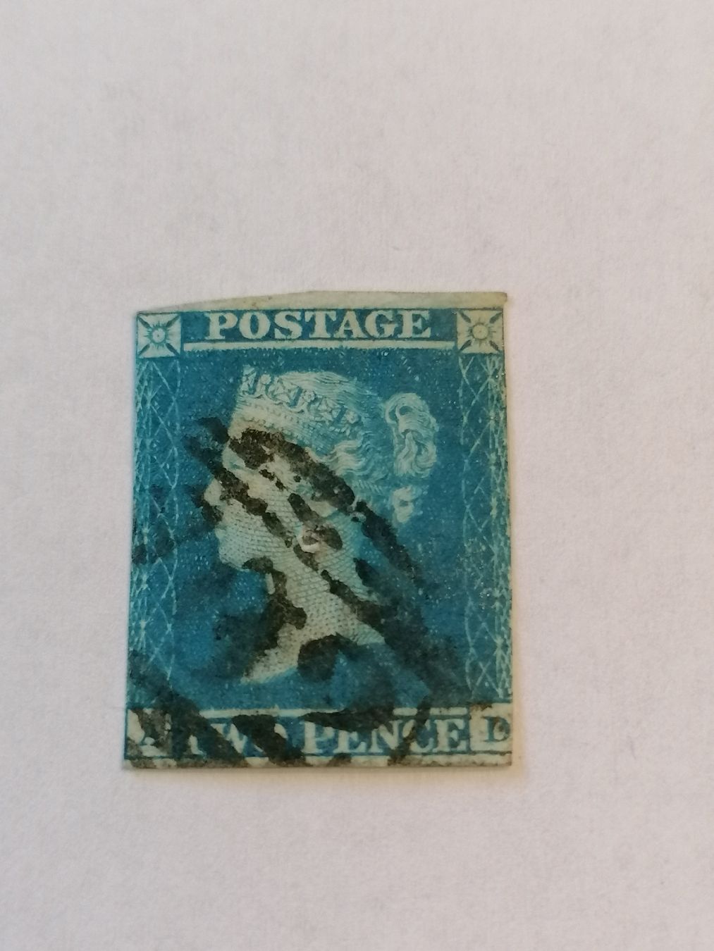 Tutti i francobolli: Two pence blue 1841, Platte 3 – Usato da Happerswil venduto da tschergi