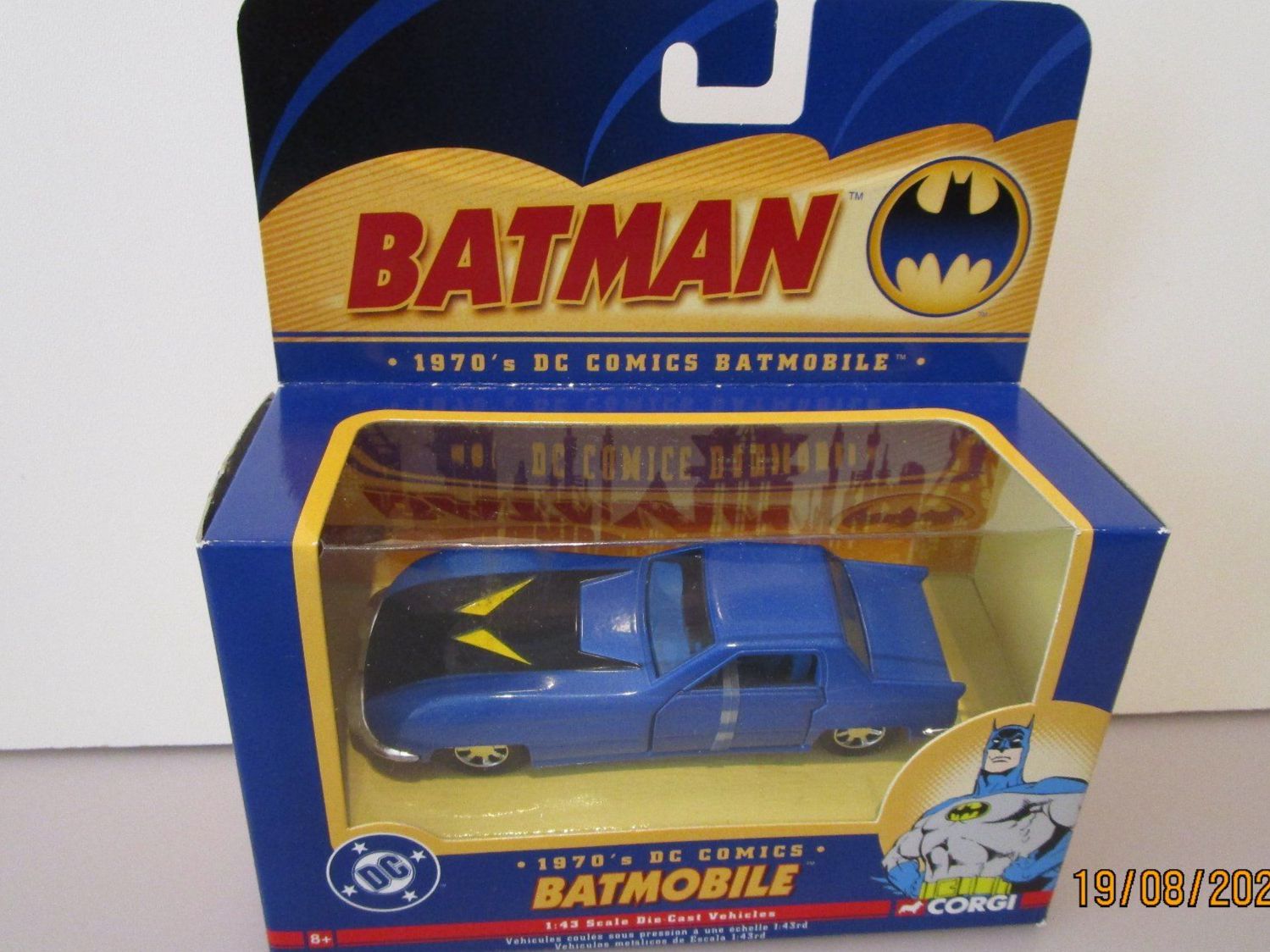 Corgi Toys Modellini d'auto: CORGI BATMAN BATMOBILE 1970 DC COMICS - 77315 - 1/43 – Nuovo e nell'imballaggio originale da Chêne-Bourg venduto da breno56
